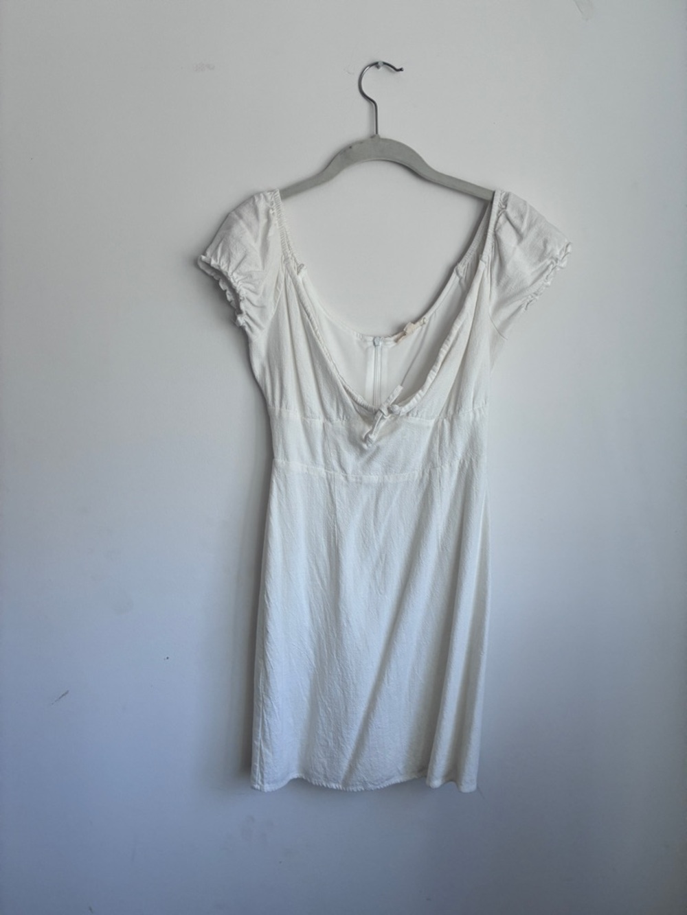 La Hearts White dress with Scoop Neck
